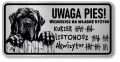 Tabliczka uwaga pies Mastif