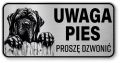 Uwaga groźny pies Tabliczka Mastif