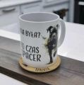 Kubek i podkładka z nadrukiem Cane Corso Kawusia była?