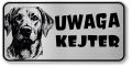 Uwaga pies tabliczka 20x10 Labrador