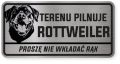 Uwaga pies tabliczka 20x10 Rottweiler