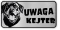 Uwaga pies tabliczka 20x10 Rottweiler