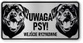 Uwaga pies tabliczka 20x10 Rottweiler