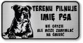 Uwaga pies tabliczka ostrzegawcza 20x10 Staffik