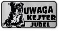 Uwaga pies tabliczka ostrzegawcza 20x10 Staffik