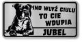 Uwaga pies tabliczka ostrzegawcza 20x10 Staffik