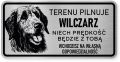 Uwaga pies tabliczka ostrzegawcza 20x10 Wilczarz