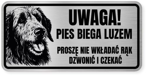 Uwaga pies tabliczka ostrzegawcza 20x10 Wilczarz