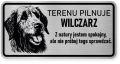 Uwaga pies tabliczka ostrzegawcza 20x10 Wilczarz