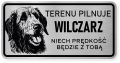 Uwaga pies tabliczka ostrzegawcza 20x10 Wilczarz