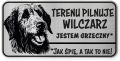 Uwaga pies tabliczka ostrzegawcza 20x10 Wilczarz