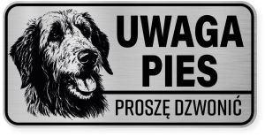 Uwaga pies tabliczka ostrzegawcza 20x10 Wilczarz