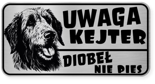 Uwaga pies tabliczka ostrzegawcza 20x10 Wilczarz