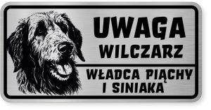 Uwaga pies tabliczka ostrzegawcza 20x10 Wilczarz