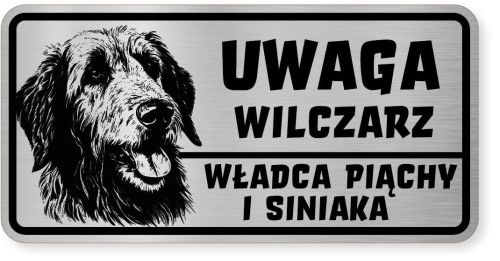 Uwaga pies tabliczka ostrzegawcza 20x10 Wilczarz