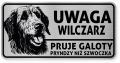 Uwaga pies tabliczka ostrzegawcza 20x10 Wilczarz