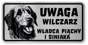 Uwaga pies tabliczka ostrzegawcza 20x10 Wilczarz