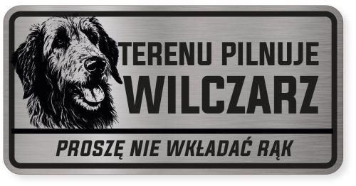 Uwaga pies tabliczka ostrzegawcza 20x10 Wilczarz