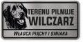 Uwaga pies tabliczka ostrzegawcza 20x10 Wilczarz