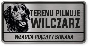 Uwaga pies tabliczka ostrzegawcza 20x10 Wilczarz