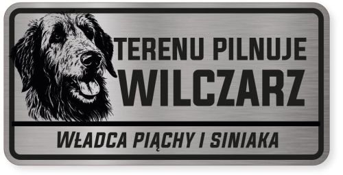 Uwaga pies tabliczka ostrzegawcza 20x10 Wilczarz
