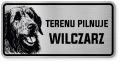 Uwaga pies tabliczka ostrzegawcza 20x10 Wilczarz