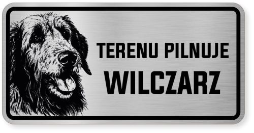 Uwaga pies tabliczka ostrzegawcza 20x10 Wilczarz
