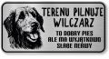 Uwaga pies tabliczka ostrzegawcza 20x10 Wilczarz