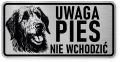 Uwaga pies tabliczka ostrzegawcza 20x10 Wilczarz