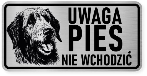 Uwaga pies tabliczka ostrzegawcza 20x10 Wilczarz