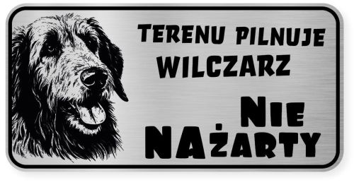 Uwaga pies tabliczka ostrzegawcza 20x10 Wilczarz