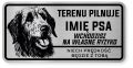 Uwaga pies tabliczka ostrzegawcza 20x10 Wilczarz z imieniem