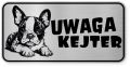 Uwaga pies tabliczka ostrzegawcza 20x10 Boston Terrier
