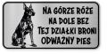 Uwaga pies tabliczka ostrzegawcza 20x10 Doberman