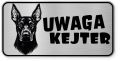 Uwaga pies tabliczka ostrzegawcza 20x10 Doberman