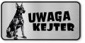 Uwaga pies tabliczka ostrzegawcza 20x10 Doberman