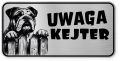 Uwaga pies tabliczka ostrzegawcza 20x10 Buldog Angielski