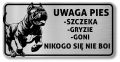 Tabliczka Uwaga pies Cane Corso 20x10