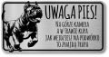 Tabliczka Uwaga pies Cane Corso 20x10