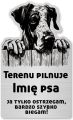 Tabliczka Uwaga pies Dog NIemiecki 25x15