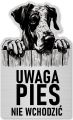 Tabliczka Uwaga pies Dog NIemiecki 25x15