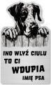 Tabliczka Uwaga pies Dog NIemiecki 25x15
