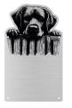 Tabliczka Uwaga pies Labrador 25x15