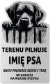 Tabliczka Uwaga pies Labrador 25x15