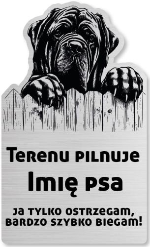 Tabliczka Uwaga pies Cane Corso 25x15