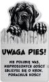 Tabliczka Uwaga pies Cane Corso 25x15