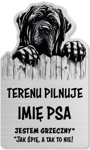 Tabliczka Uwaga pies Cane Corso 25x15