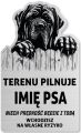 Tabliczka Uwaga pies Cane Corso 25x15