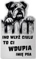Tabliczka Uwaga pies Buldog Angielski 25x15