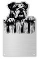 Tabliczka Uwaga pies Buldog Angielski 25x15